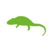 Dark Spark Decals Cape Dwarf Chameleon Silhouette 7 inch Lime Indoor Outdoor Vinyl Decal view 1
