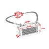USTPO Motorcycle Oil Cooler Cooling Radiator Engine Kit Universal for CRF XR KLX 50 70 90 110 125 140cc SSR Taotao Coolster Kayo Dirt Pit Bike ATV Black view 3