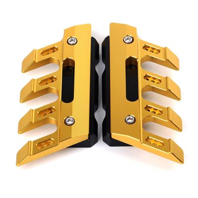 ERUKEI for KYMCO Xciting 250 CK250T CT250 Motorcycle Mudguard Front Fork Protector Guard Block Front Fender Slider Accessories Side Guard CNC Aluminum Fender (Color : Gold)