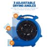 BlueDri Monsoon 1/2 HP, 2550 CFM Air Mover Blower Fan for Water Damage Restoration Carpet Dryer Floor Home and Plumbing Use, Blue, BD-MNSN view 4