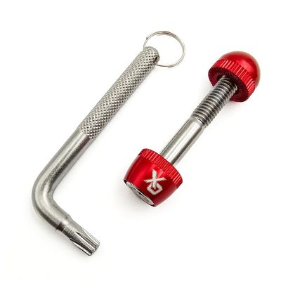 ONIPAX Bike Anti-Theft Seatpost Lock M6x45mm, Tamper-Resistant Alloy Locking Binder Bolt with 7-Lobe Security Key, Secure Bike Component Protector for Urban Commuters and Road Cycling Security