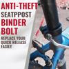 ONIPAX Bike Anti-Theft Seatpost Lock M6x45mm, Tamper-Resistant Alloy Locking Binder Bolt with 7-Lobe Security Key, Secure Bike Component Protector for Urban Commuters and Road Cycling Security view 3