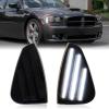 White Front LED Side Marker Lights Compatible with 2006-2010 Dodge Charger view 1
