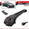 accessorypart Compatible with Ford Focus (C170) SW 1998-2004 ACE-1 Model Car Roof Rack Cross Bar Black Aluminium 2 Bars view 3