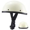 Motorcycle Half Helmet, DOT Approved Adult Men Women Retro Open Face Helmets, Half Shell Helmets for Adults(Matte Eggshell, Small) view 1