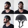 Motorcycle Half Helmet, Adult Men Women Retro Open Face Helmets, Helmet for Adults, Half Shell Helmet (Matte Black, Medium) view 3