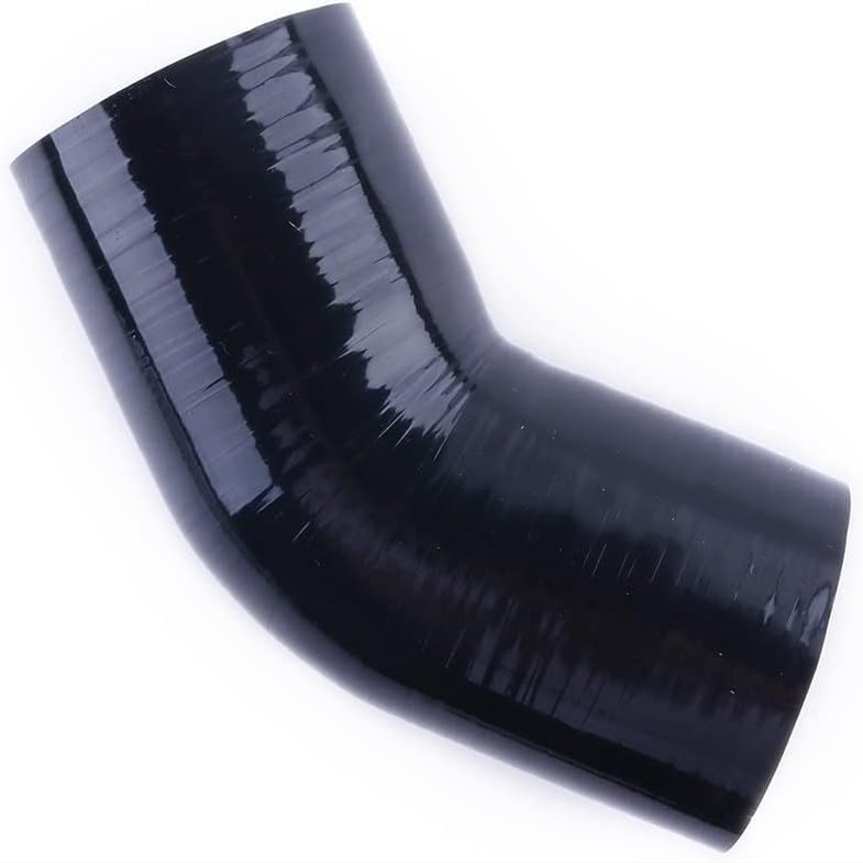 VLOCEMNYE Silicone 45 degree hose ID 3/4"(19mm)-1 1/4"(32mm) inch,Length 4 inch (102mm) 4-Ply (5.4mm) Reinforced Turbo/Intercooler/Intake Piping Coupler Industrial Hydraulic Hose Black