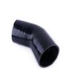 VLOCEMNYE Silicone 45 degree hose ID 3/4"(19mm)-1 1/4"(32mm) inch,Length 4 inch (102mm) 4-Ply (5.4mm) Reinforced Turbo/Intercooler/Intake Piping Coupler Industrial Hydraulic Hose Black view 3