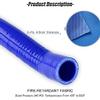 VLOCEMNYE Silicone 45 degree hose ID 1"(25mm)-1 1/2"(38mm) inch,Length 4 inch (102mm) 4-Ply (5.4mm) Reinforced Turbo/Intercooler/Intake Piping Coupler Industrial Hydraulic Hose Blue view 2