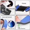 VLOCEMNYE Silicone 45 degree hose ID 1"(25mm)-1 1/2"(38mm) inch,Length 4 inch (102mm) 4-Ply (5.4mm) Reinforced Turbo/Intercooler/Intake Piping Coupler Industrial Hydraulic Hose Blue view 4