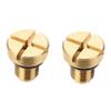 Bumdenuu 2X 17111712788 Radiator Overflow Coolant Expansion Tank Bleeder Screw Gold for E36 E39 E46 Etc. view 1