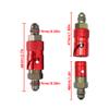 TOTMOX Stainless Steel Motorcycle An3 3An Front Brake Fluid Quick Removal Cover Replace Brake Line Disconnect Fitting Dry Break Coupling, Elbow Brown+Red view 4