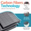 Airlab Carbon Microfiber Towels for Car Glass Window Polishing Cleaning Cloth Auto Detailing Lint Free Streak Free Drying Car Wash Large Towel, Pack of 3, 12" x 12", Grey-Blue view 2