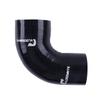 VLOCEMNYE Silicone 90 degree reduce Elbow hose,ID 1 4/5"(46mm)-3 1/10"(80mm) inch,Length 0.334ft(102mm),4-Ply(5.4mm) Reinforced Turbo/Intercooler/Intake Piping Coupler Industrial Hydraulic Hose Black view 1