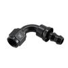Enignelooc 6AN 90 Degree Female Swivel Push-on Lock Hose Barb Fuel Oil Line Fitting End view 4