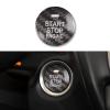 QianBao Compatible with Start Stop Button Cover Carbon Fiber Keyless Car Engine Push Start Ignition Switch Sticker for Mazda 3 6 CX-5 MX-5 Black view 1