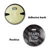QianBao Compatible with Start Stop Button Cover Carbon Fiber Keyless Car Engine Push Start Ignition Switch Sticker for Mazda 3 6 CX-5 MX-5 Black view 3