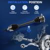 MAXFAVOR CV Axle Front Fit for VW Passat 1998-2003 2004 2005 view 3