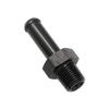 KRD PERFORMANCE Aluminum Straight 1/8 NPT Male to 5/16"(7.9mm) Hose Barb Push On Fitting Adapter, Black view 1
