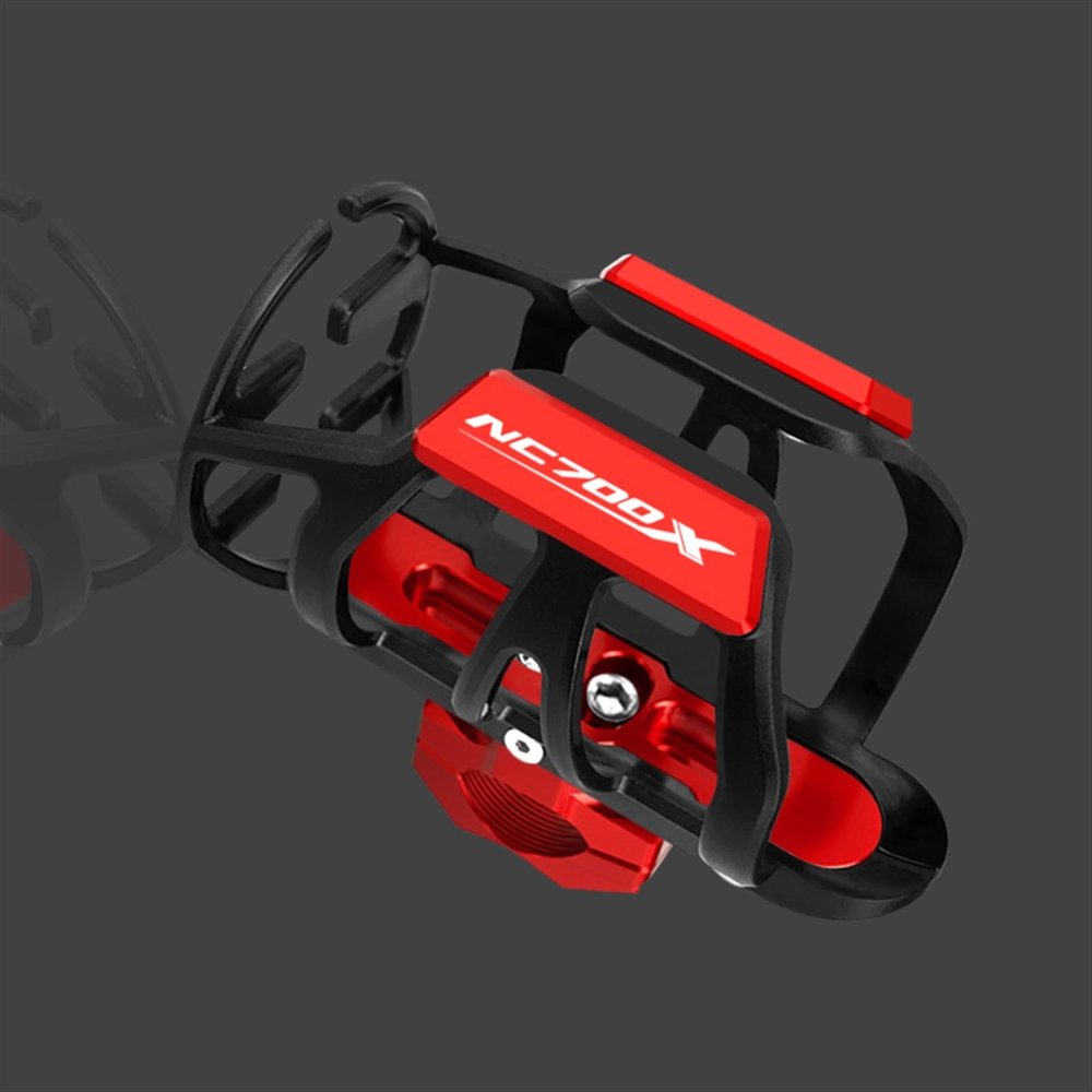 EGEIRA Cup Stand Motorcycle Beverage Water Bottle Drink Cup Coffee Holder Mount for NC700X NC750X NC700 X NC750 X 2005-2023 2021 2022 2020 2019 2018 2017 Drink Holder (Color : NC700X Red)
