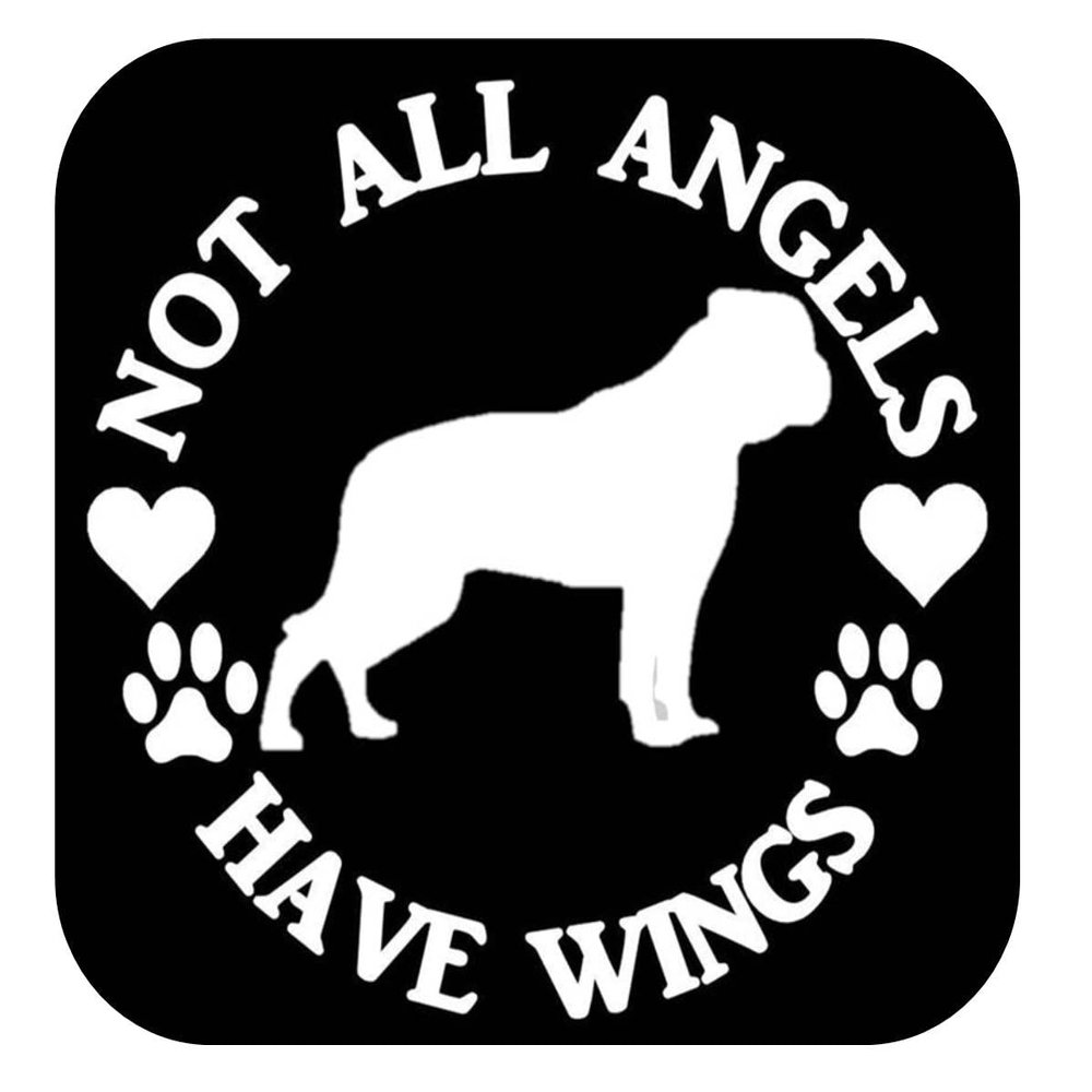 American Bulldog Sticker Angel OS 386 6" wide Sticker dog Decal