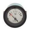 VeeThree Boat Voltmeter Gauge 69924 | 2 Inch Black Silver view 1