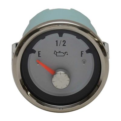 VeeThree Boat Oil Level Gauge 781562PDFB | 2 Inch Silver White