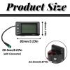 Electric LCD Display, Speedometer with Plastic 5 Pin Interface, 36V 48V LCD GD01 Display Replacements for 22.2mm/0.87in Handlebar view 3