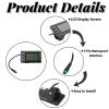 Electric LCD Display, Speedometer with Plastic 5 Pin Interface, 36V 48V LCD GD01 Display Replacements for 22.2mm/0.87in Handlebar view 4