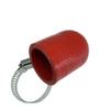 Bekelan 1-1/8" (28mm) Red Universal Reinforced Silicone Coolant Cap With Clamp For bypass heater Vacuum Water Port Protective End Cap Kit view 1