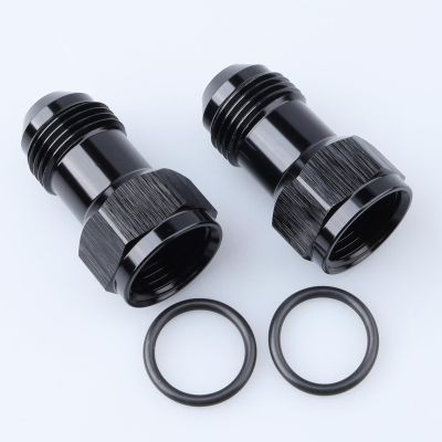 AC PERFORMANCE AN Extension -8 AN, Female to Male AN8 Adapter Aluminum Black, Pack of 2
