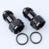 AC PERFORMANCE AN Extension -8 AN, Female to Male AN8 Adapter Aluminum Black, Pack of 2 view 1