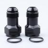 AC PERFORMANCE AN Extension -8 AN, Female to Male AN8 Adapter Aluminum Black, Pack of 2 view 3