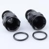 AC PERFORMANCE AN Extension -8 AN, Female to Male AN8 Adapter Aluminum Black, Pack of 2 view 4