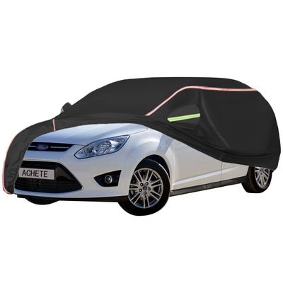 ACHETE Car Covers are Suitable for 2013-2018 Ford C-Max Energi/C-Max Hybrid,Water, Rain, Sun and Snow Resistant Oxford Fabric Car Cover,with Side Door Zip (Color : Black, Size : 2013-2017 C-Max Ener