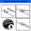 GoKoHe Pair 20+19" Original Equipment Replacement Windshield Wiper Blades For Mini Cooper Countryman 2011-2016 Paceman R60 R61 2013-2016 Front Windscreen Wiper view 4