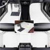 SARAHS Car Floor Mats Custom fit for Nissan Altima,Armada,Maxima,Murano,Pathfinder,Rogue,Sentra,Kicks,Versa,370Z .etc Full Coverage Leather Liners (White) view 1