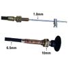 SEIWEI Stop Choke Bowden Cable Wire Control Bonnet Throttle Engine Fuel Knob Shut Off Cable Universal for Car Tractor 2.5M Long view 2