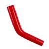 VLOCEMNYE Silicone 45 degree reduce Elbow hose,ID 1 1/10"(28mm)-1 1/3"(35mm) inch,Length 4 inch (102mm),4-Ply(5.4mm) Reinforced Turbo/Intercooler/Intake Piping Coupler Industrial Hydraulic Hose Red view 2