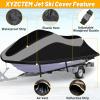 XYZCTEM Jet Ski Cover, Waterproof Upgraded Oxford Fabric Personal Watercraft Cover with Reflective Air Vent, Fits Seadoo, Yamaha, GTX, Kawasaki, Honda, Polaris (3 Seater 126" to 135" L) view 2