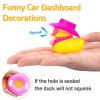 wonuu Car Rubber Duck Decoration, West Cowboy Duck Car Dashboard Decoration Accessories with Mini Swim Ring Cowboy Hat Scarf and Sunglasses(C_Pink Scarf Cowboy&Pink hat&Love Heart Glasses) view 4