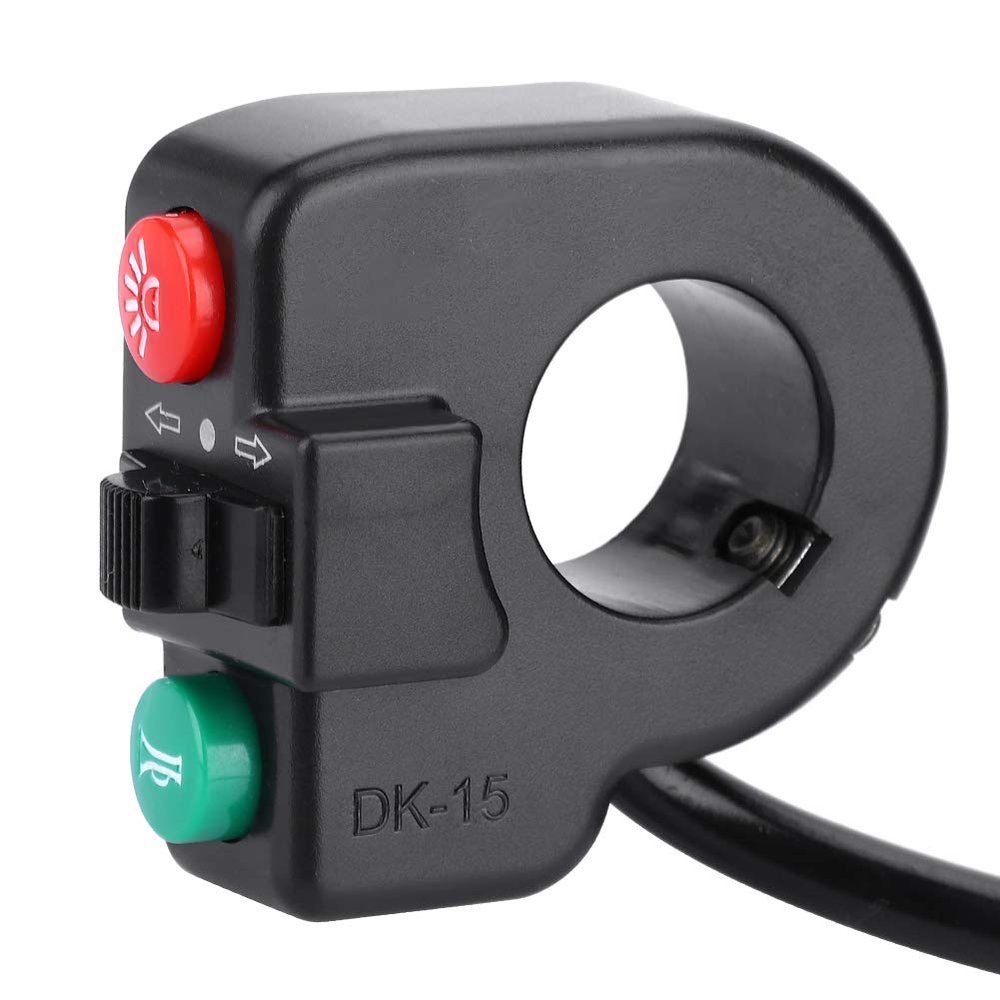Horn Turn Switch Button, for Mountain E Bike, Electric Scooter, 3 in 1 Light Horn Turn Switch Button, can Be Easily Mounted and Save Space