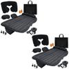 VaygWay Inflatable Car Air Mattress Air Bed w/Pump Kit Back Seat Camping Vacation Blow up Bed Cushion - Sleeping Pad w/ 2 Pillows- 2 Pk Inflatable Car Mattress with Neck Pillow and Ear Plugs view 1