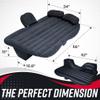 VaygWay Inflatable Car Air Mattress Air Bed w/Pump Kit Back Seat Camping Vacation Blow up Bed Cushion - Sleeping Pad w/ 2 Pillows- 2 Pk Inflatable Car Mattress with Neck Pillow and Ear Plugs view 2