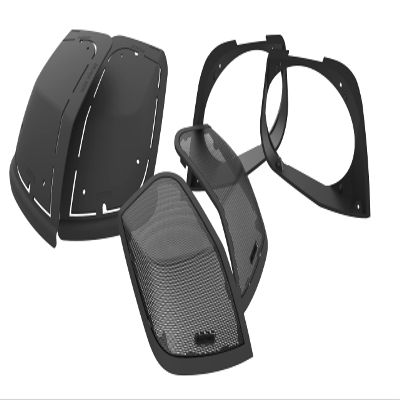 Hogtunes Retro LID-RM Saddlebag Lid Speaker Adaptors That Hold 6"x9" Speakers (2 Pack), Fits 2014-2024 Harley-Davidson Saddlebag Lids
