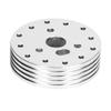 Adaptador De Volante,Grant Steering Wheel Adapter,Steering Wheel Adapter,Automotive Steering Wheels,1In Aluminum Steering Wheel Hub Spacer for 5 6 Hole Wheels to 3 Hole Adapter(Black)(Silver) view 4