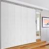 A&F Rod Dcor - Embroidered Snow 7-Panel Single Rail Panel Track Extendable 110"-153"W x 94"H, Panel width 23.5" view 1