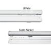 A&F Rod Dcor - Embroidered Snow 7-Panel Single Rail Panel Track Extendable 110"-153"W x 94"H, Panel width 23.5" view 2