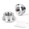 GASHER 2PCS Aluminum Weld On Bung 1/4" NPT Female Weldable Fuel Tank Fittings view 1