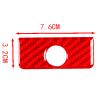 TongSheng for Tacoma 2015 2016 2017 2018 2019 2020 2021 2022 2023 Soft Carbon Fiber 3D Sticker Inner Glove Box Handle Buckle Cover Trim Interior Car Accessories (Red Carbon Fiber) view 2